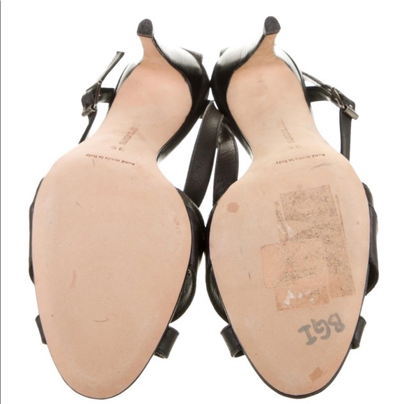 NEW! Manolo Blahnik Leather Slingback Sandals - Picture 5 of 5
